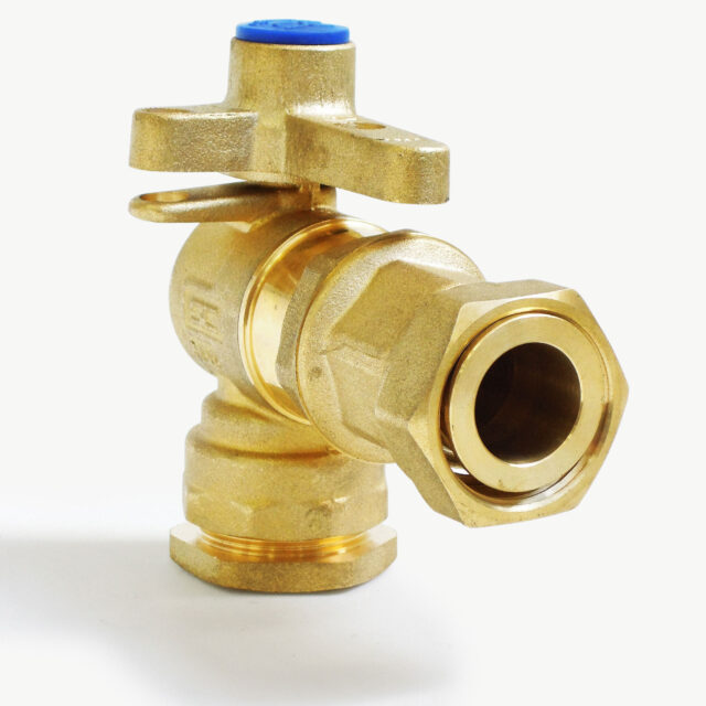Angle Ball Valve Dual Check Valve DN20 – PE25